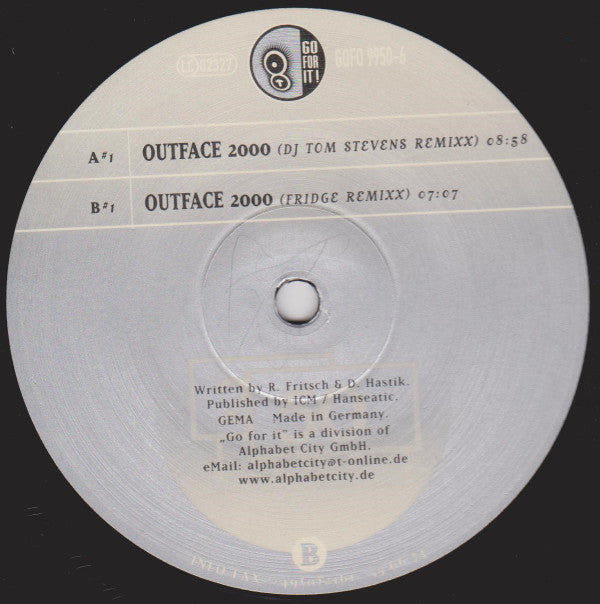 DJ Tom Stevens - Outface 2000 | Excellent (EX) Near Mint (NM)-The Happy Cap