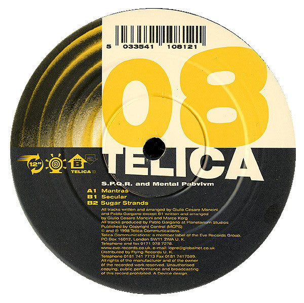 S.P.Q.R. - Mantras / Secular / Sugar Strands | Very Good Plus (VG+) Very Good (VG)-The Happy Cap