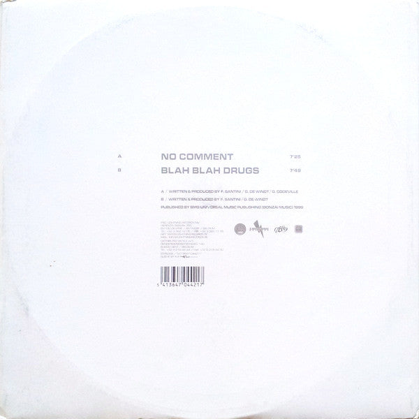 Blue Alphabet - No Comment / Blah Blah Drugs | Very Good Plus (VG+) Very Good (VG)-The Happy Cap