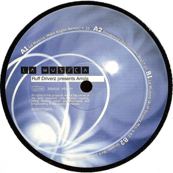 Ruff Driverz - La Musica | Very Good (VG) Very Good Plus (VG+)-The Happy Cap