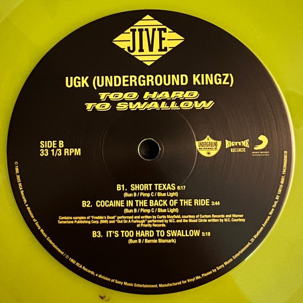 UGK - Too Hard to Swallow (2xCOLOR VINYL / VMP) | Mint (M) Mint (M)-The Happy Cap
