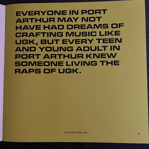 UGK - Too Hard to Swallow (2xCOLOR VINYL / VMP) | Mint (M) Mint (M)-The Happy Cap