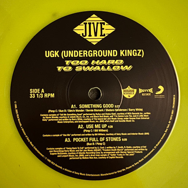 UGK - Too Hard to Swallow (2xCOLOR VINYL / VMP) | Mint (M) Mint (M)-The Happy Cap