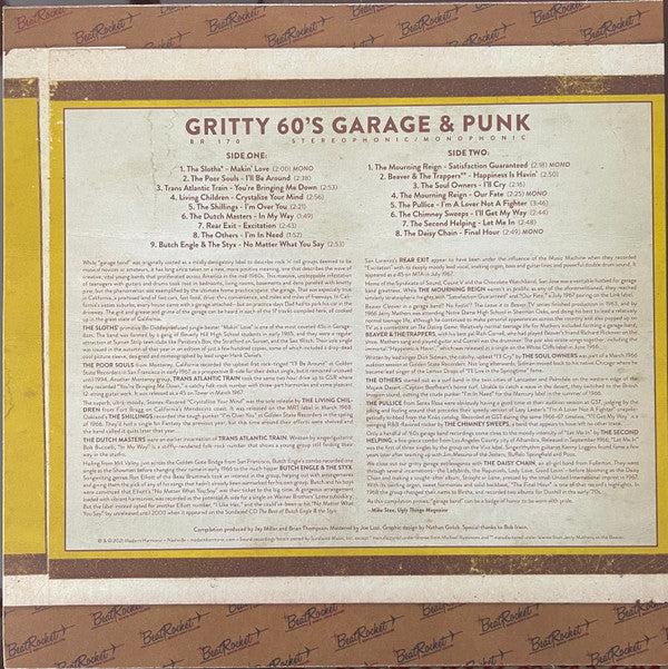 Gritty 60's Garage & Punk | Mint (M) Mint (M)-The Happy Cap