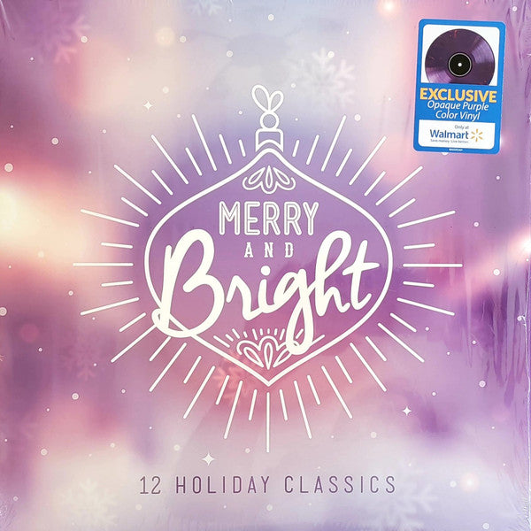Various Merry and Bright 12 Holiday Classics Universal Music Enterprises LP, Comp, Ltd, Pur Mint (M) Mint (M)-The Happy Cap