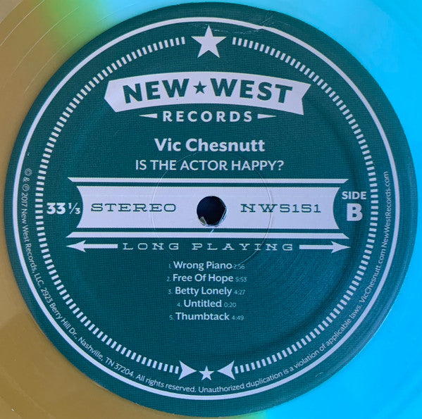 Is The Actor Happy? (SEAGLASS & GOLD SPLIT VINYL) | Mint (M) Mint (M)-The Happy Cap
