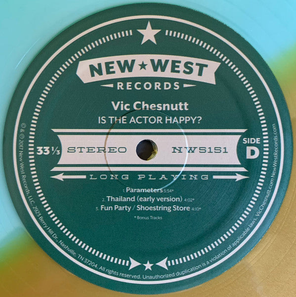 Is The Actor Happy? (SEAGLASS & GOLD SPLIT VINYL) | Mint (M) Mint (M)-The Happy Cap