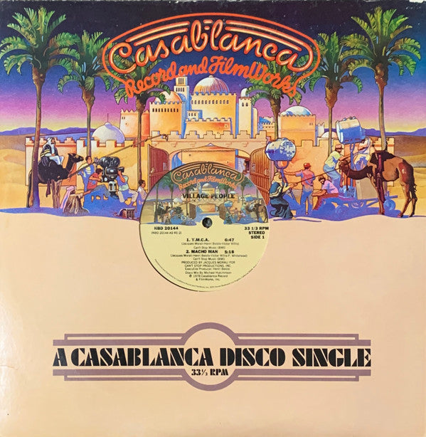 Village People - Y.M.C.A. / Macho Man | Near Mint (NM) Very Good Plus (VG+)-The Happy Cap