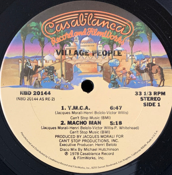 Village People - Y.M.C.A. / Macho Man | Near Mint (NM) Very Good Plus (VG+)-The Happy Cap