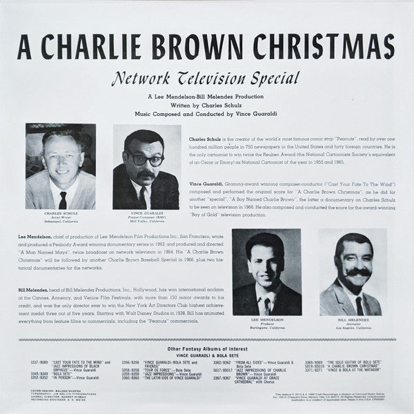 Vince Guaraldi A Charlie Brown Christmas Craft Recordings, Fantasy LP, Album, RE, 180 Mint (M) Mint (M)-The Happy Cap