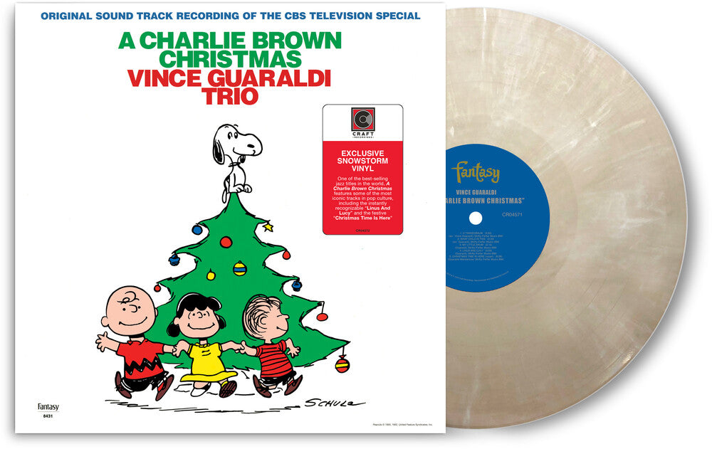 Vince Guaraldi Trio - A Charlie Brown Christmas (SNOWSTORM COLOR VINYL) | Mint (M) Mint (M)-The Happy Cap