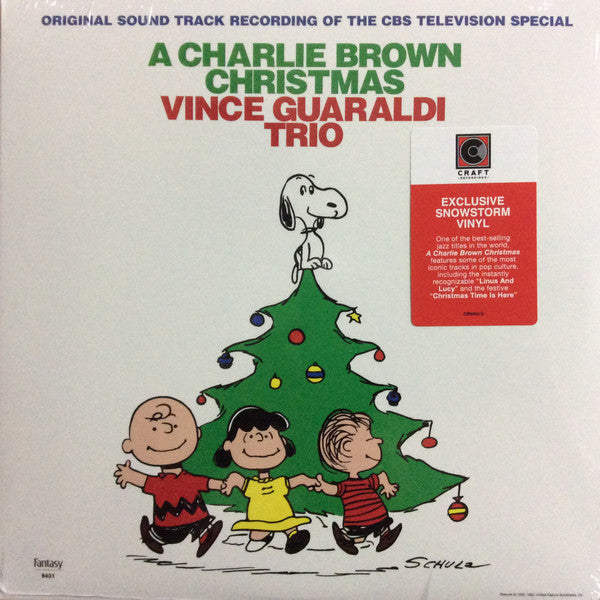 Vince Guaraldi Trio - A Charlie Brown Christmas (SNOWSTORM COLOR VINYL) | Mint (M) Mint (M)-The Happy Cap