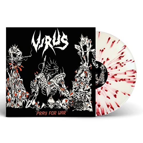 Virus - Pray For War (White W/ Red Splatter Vinyl) |-The Happy Cap