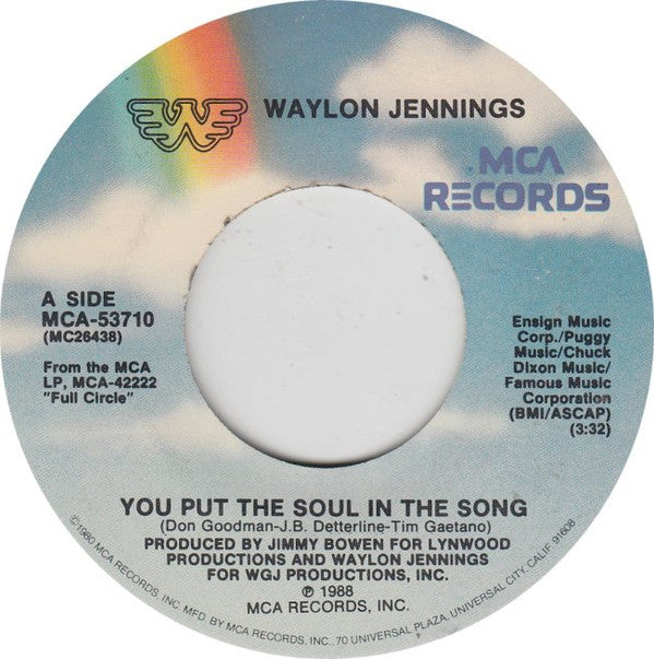 Waylon Jennings - You Put The Soul In The Song | Very Good Plus (VG+) Very Good Plus (VG+)-The Happy Cap