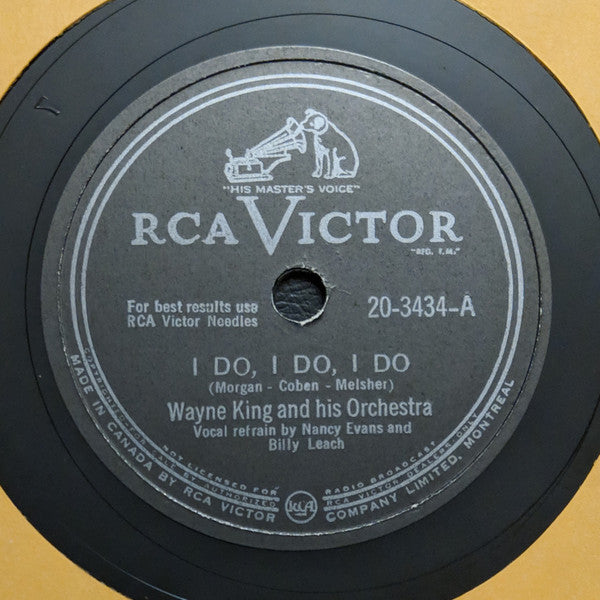 Wayne King And His Orchestra - I Do, I Do, I Do / Tennessee Waltz | Very Good Plus (VG+) Generic-The Happy Cap