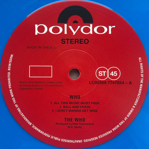 The Who - Who (2xVINYL) | Near Mint (NM) Near Mint (NM)-The Happy Cap