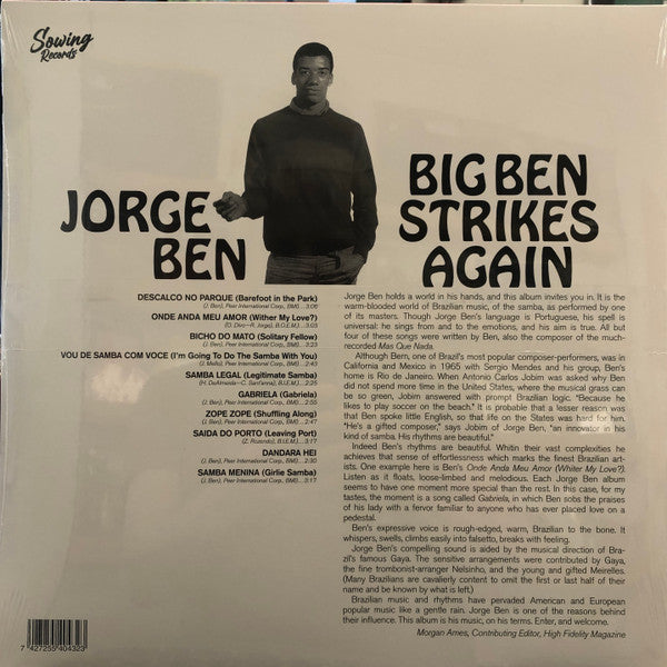 Jorge Ben - Big Ben Strikes Again (CLEAR VINYL) |-The Happy Cap